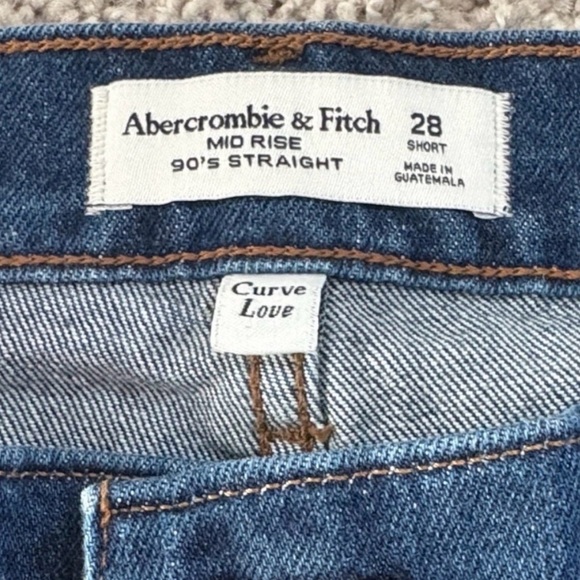Abercrombie & Fitch Straight Leg Jeans - Dark Blue - Picture 3 of 5